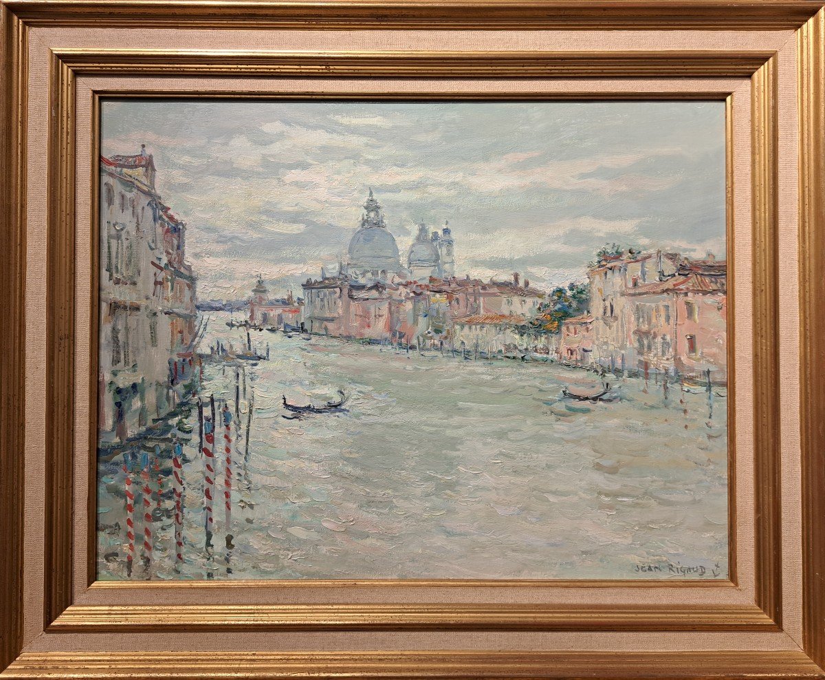 Jean Rigaud (1912-1999) - Venice The Grand Canal Morning With The Salute