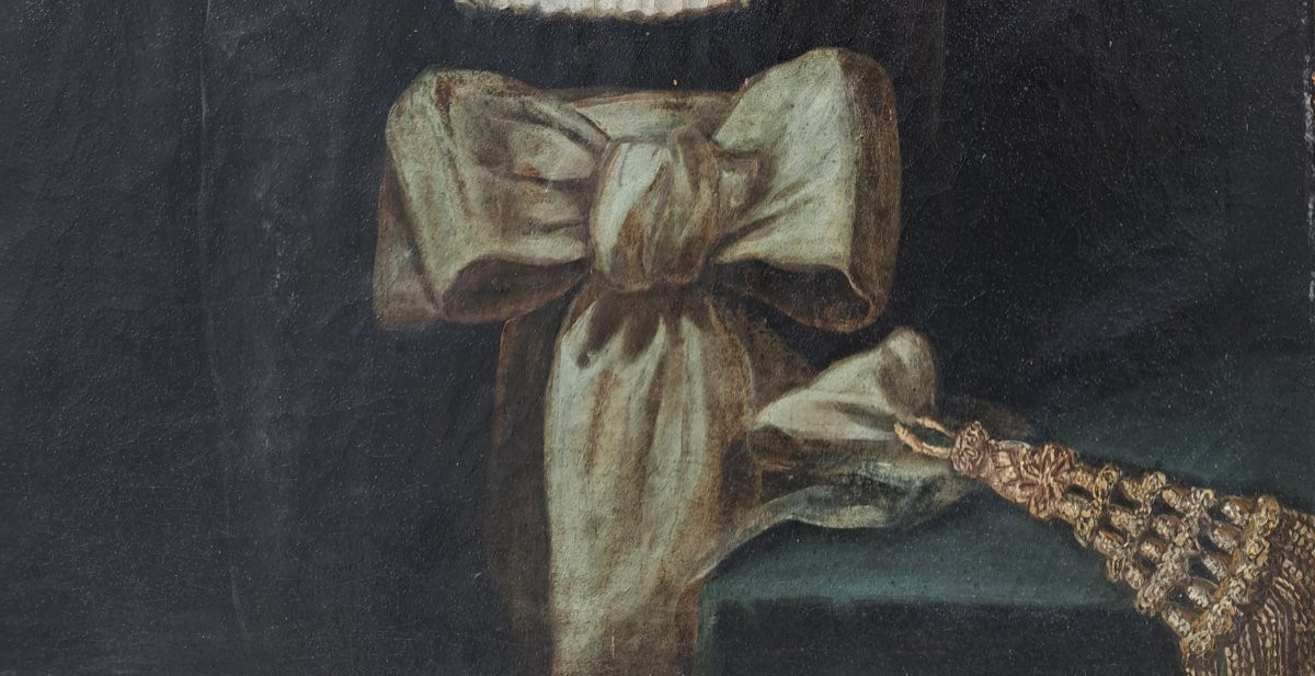 18th Century French Painting, Presumed Portrait Of Pierre Alexis Fourier, Lord Of Bacourt-photo-4