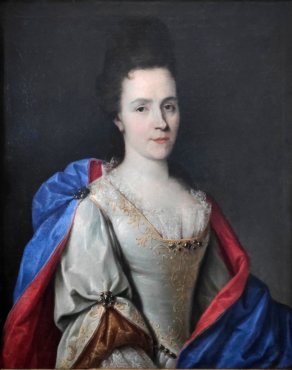 Etienne Odot Garot Dubuisson (1652-1732), Portrait Of An Elegant Dated 1703-photo-2