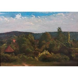 Paul Flandrin (1811-1902), Landscape Of Bugey, Oil