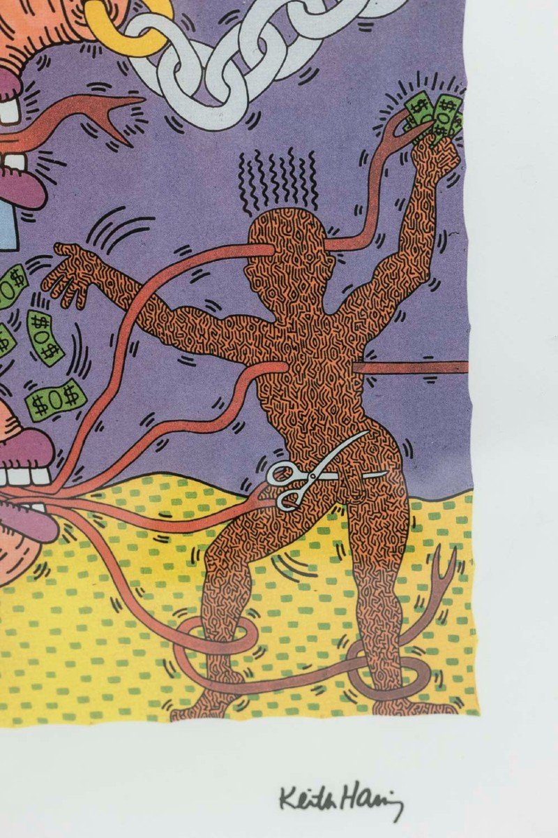 Keith Haring, Sérigraphie, Années 1990, LS5370F-photo-5