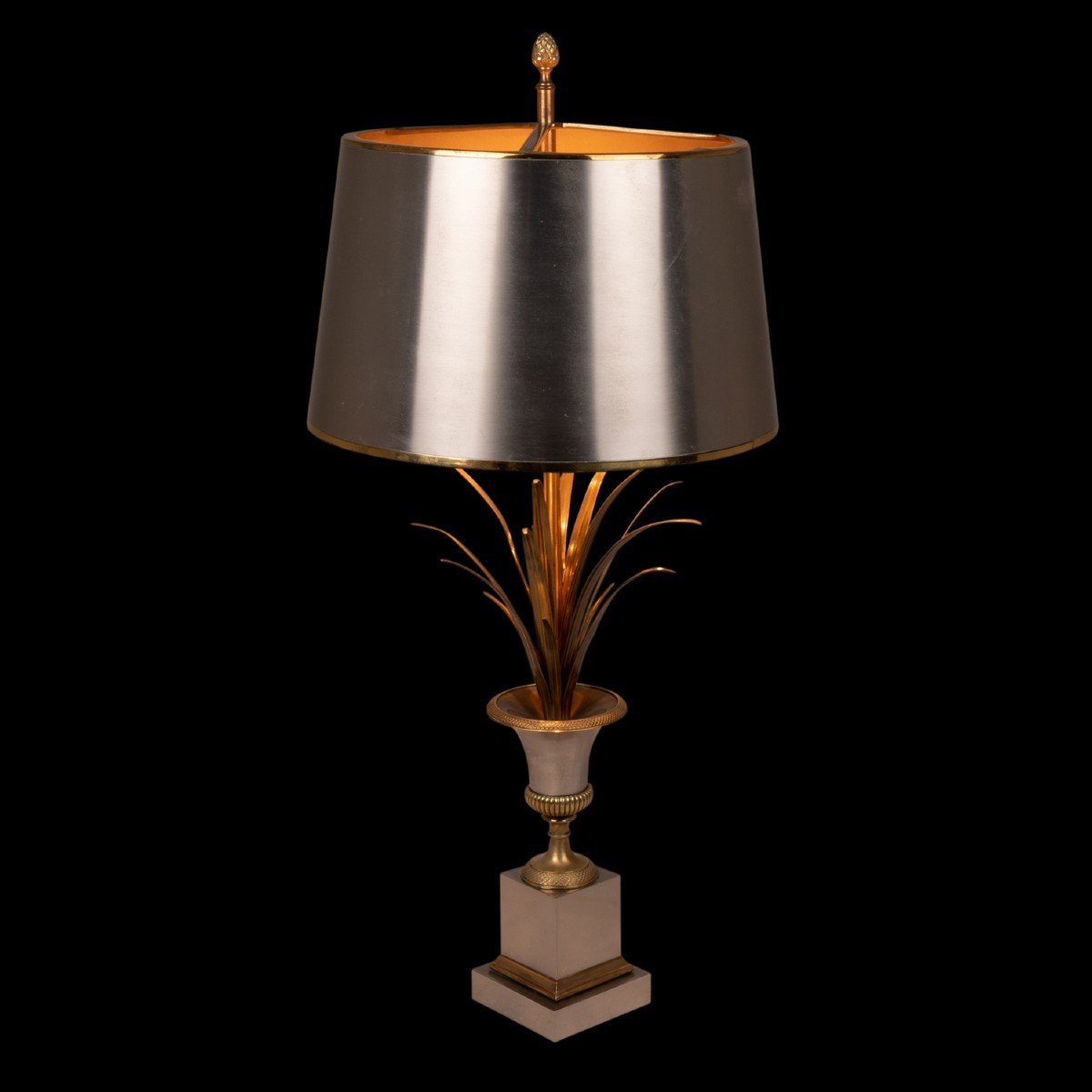 Maison Charles, Lampe « Roseau » En Bronze, Années 1970, LS5571756B-photo-5