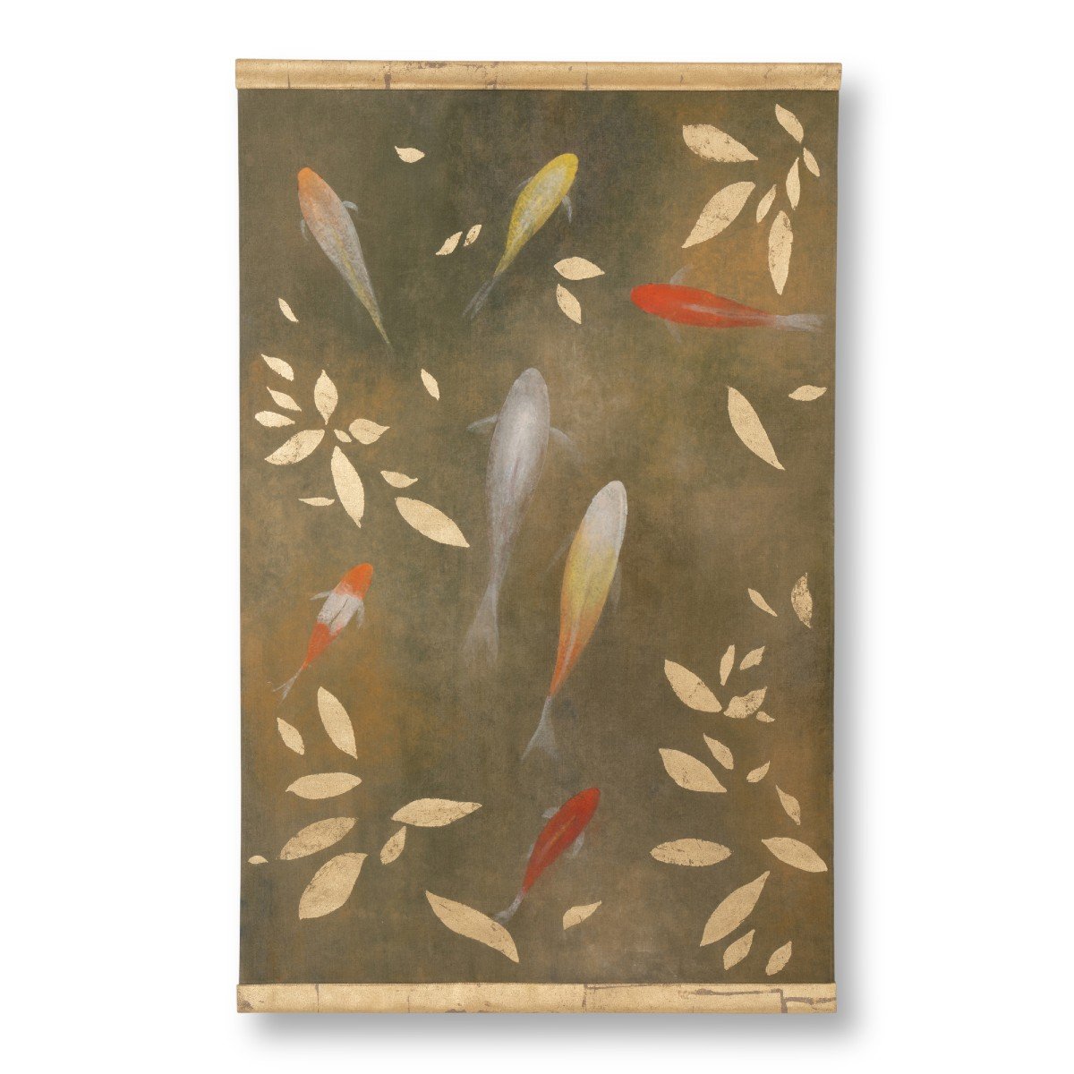 Painted Canvas, Koi Carp, Contemporary Work, Ls5648675c