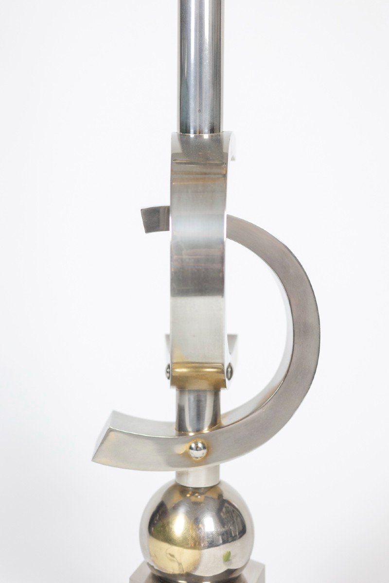 Sculptural Lamp In Chromed Metal, 1970s, Ls5668512b-photo-3