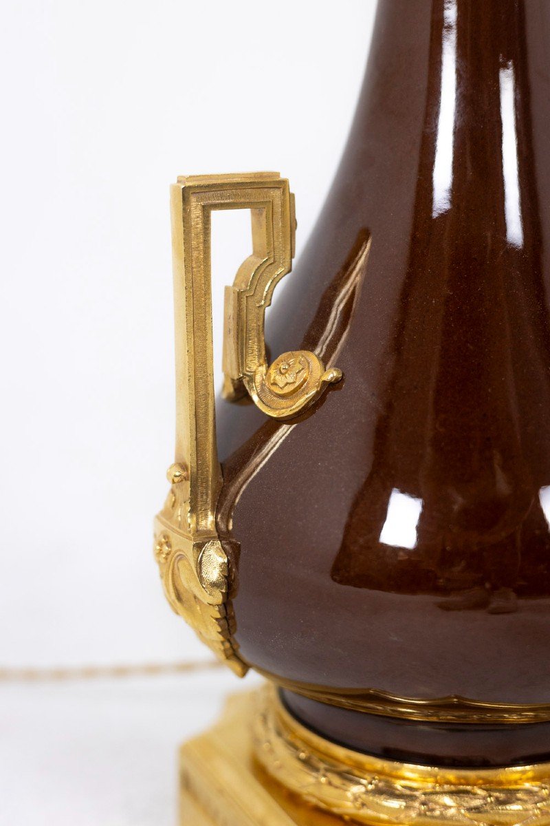 Paire De Lampes En Porcelaine Et Bronze Doré, Circa 1880, LS55981006B-photo-5