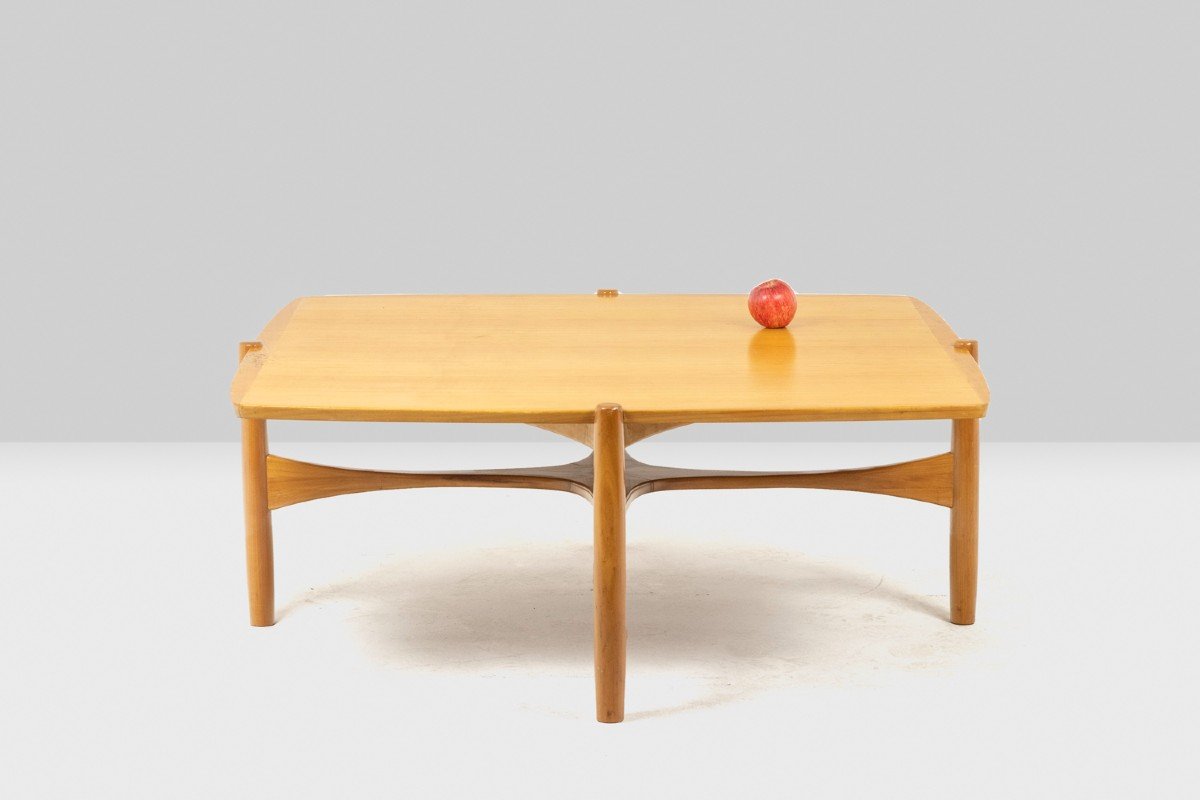 Cherry Wood Coffee Table, 1970s, Ls5775354c-photo-8