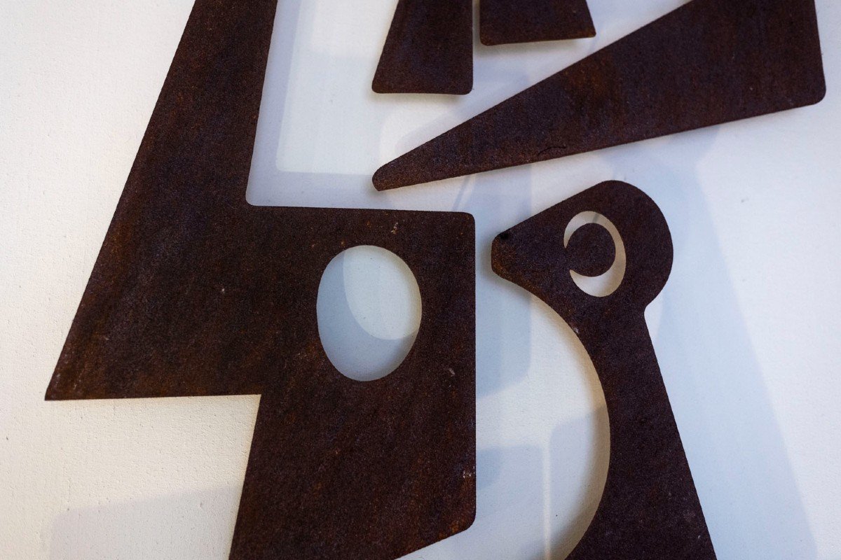 Decorative Panel Entitled “sacha” In Corten Metal, Contemporary Work, Ls57693367f-photo-2