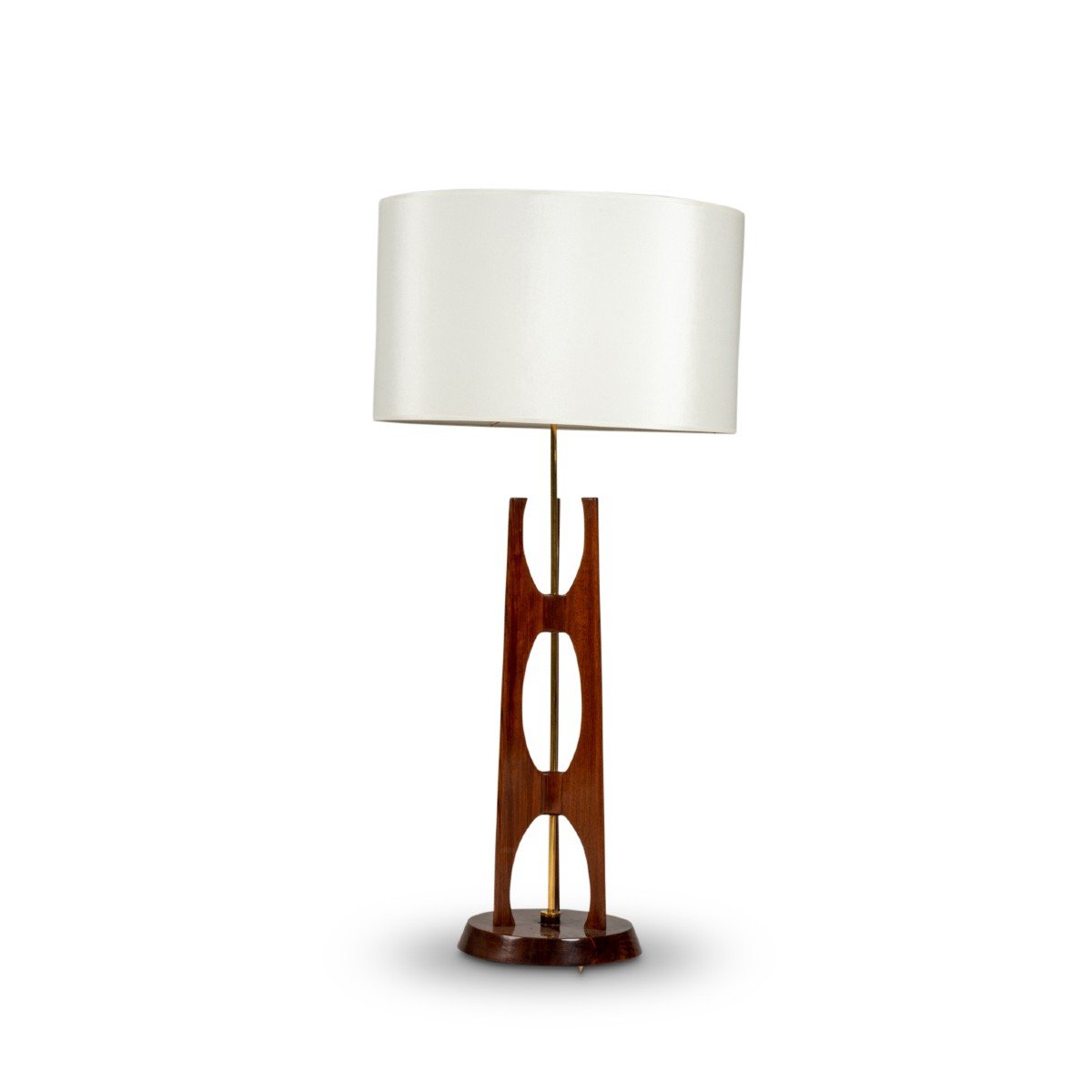 Lamp In Teak And Brass, 1960s, Ls5711256b