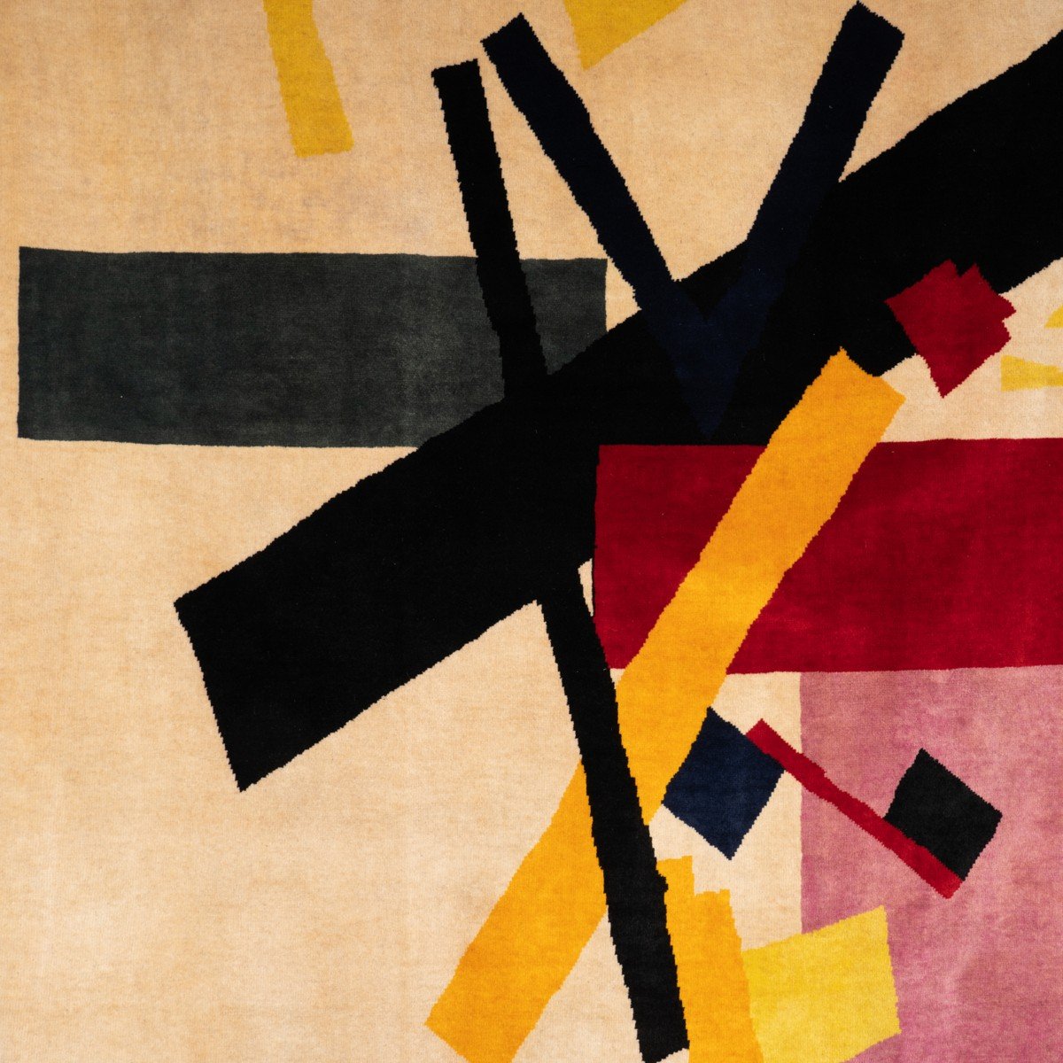 According To Malevich. Wool Carpet, Or Tapestry. Contemporary Work-photo-4