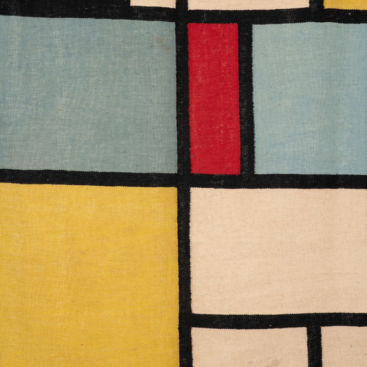 Carpet, Or Tapestry, Inspired By Piet Mondrian. Contemporary Work-photo-4