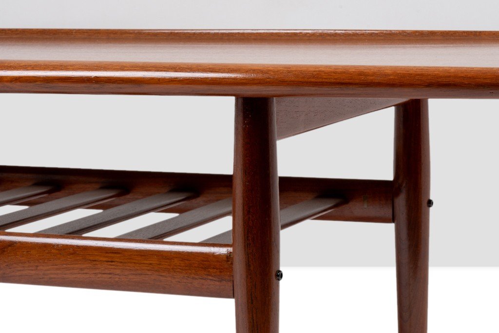 Grete Jalk For Glostrup. Coffee Table “gj106” In Teak. 1960s.-photo-4