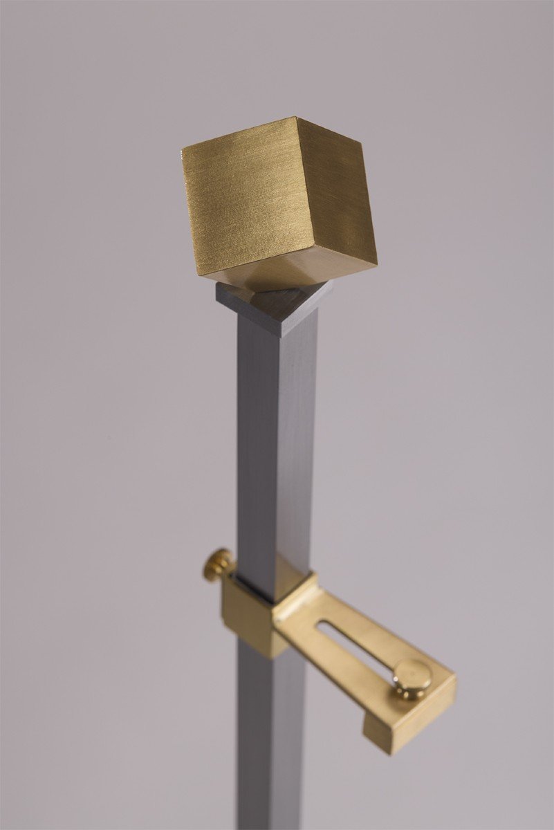 Easel In Steel And Golden Brass. Contemporary Work. Ls5945756t-photo-5