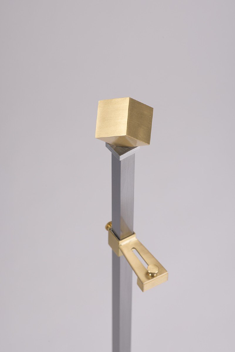 Easel In Steel And Golden Brass. Contemporary Work. Ls5945756t-photo-6