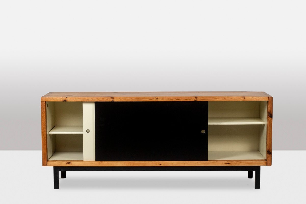 Ate Van Apeldoorn. Pitchpin Sideboard. 1970s.-photo-3