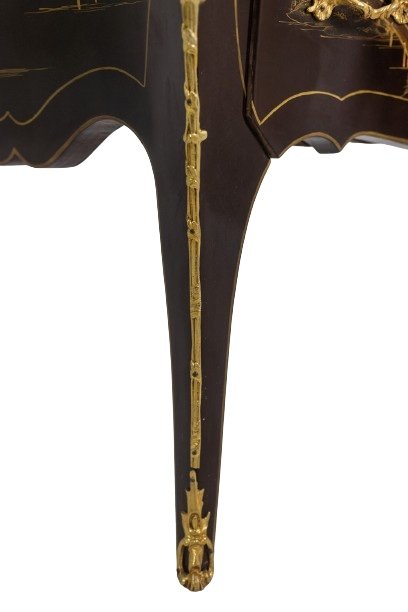 Paire De Commodes De Style Louis XV En Laque Et Bronze. Années 1950. Ls45583308c-photo-6