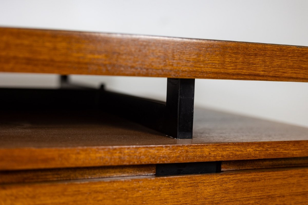 Pierre Guariche. Desk In Teak And Lacquered Metal. 1960s. Ls56631534m-photo-5