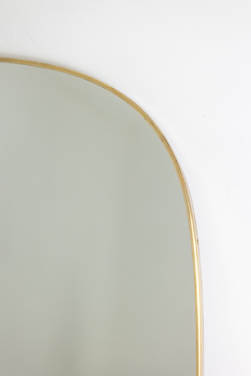 Pair Of 1950s Style Mirrors In Gilded Brass. Contemporary. Ls58731909u-photo-3
