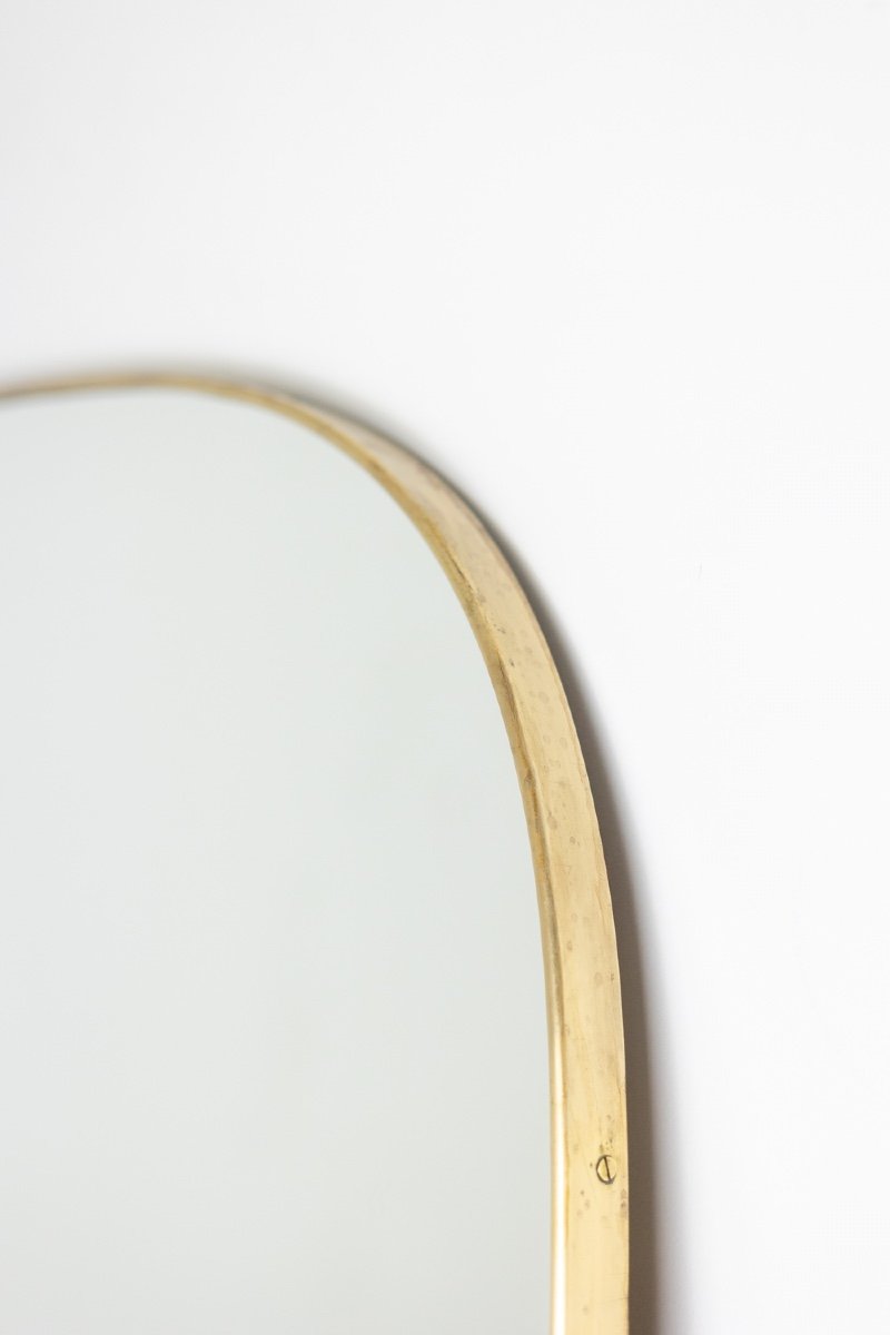 Pair Of 1950s Style Mirrors In Gilded Brass. Contemporary. Ls58731909u-photo-5