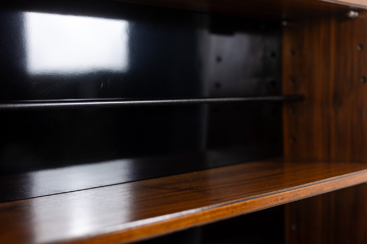 “double-sided” Rosewood Bookcase On Casters. Circa 1960. Ls58761008h-photo-8