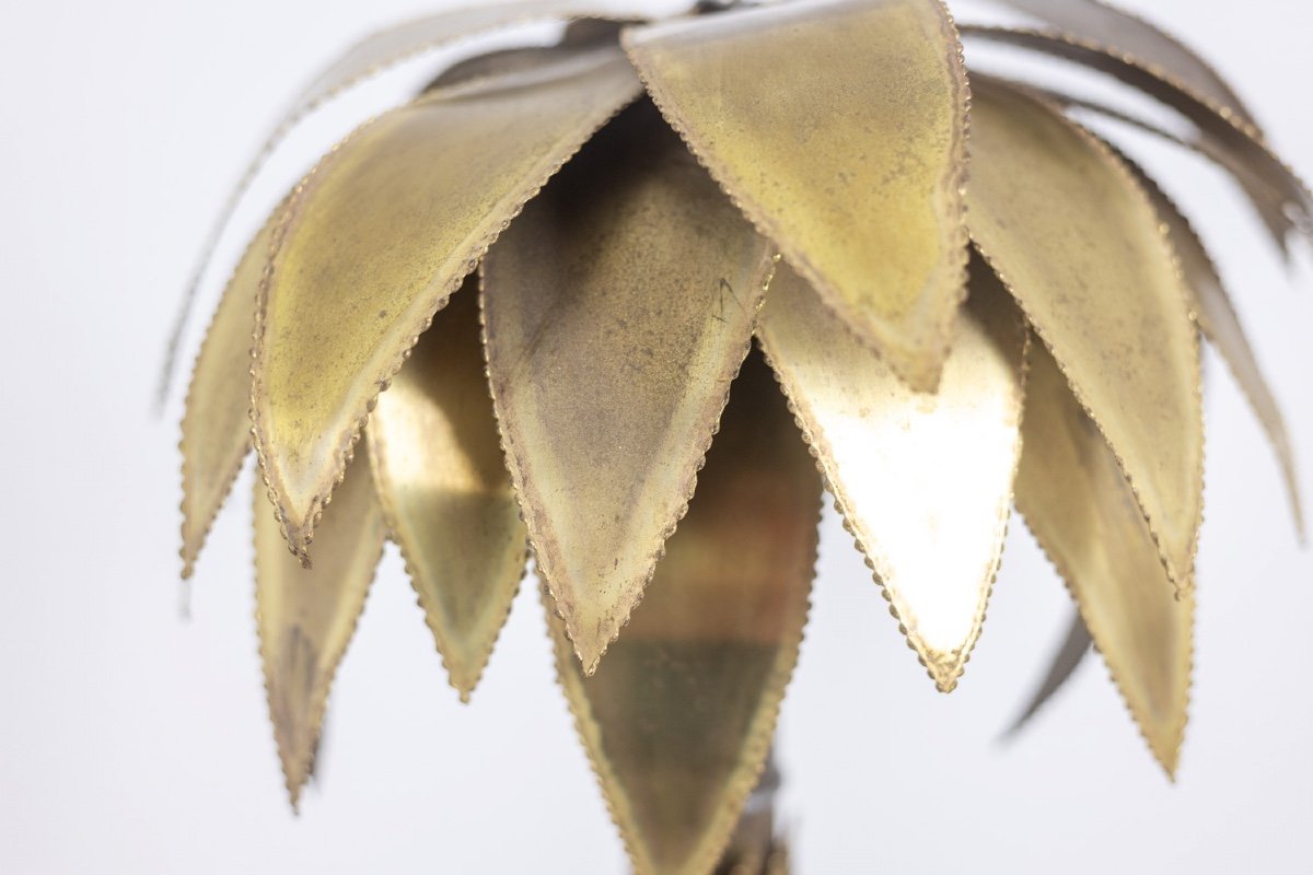 Maison Jansen. Palm Tree Lamp In Gilded Brass. 1970s. Ls4506587y-photo-2