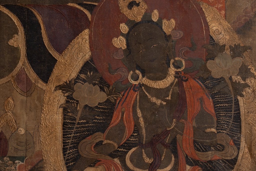 Tibetan Thangka Representing A Buddha. Late 19th Century. Ls53681809i-photo-5