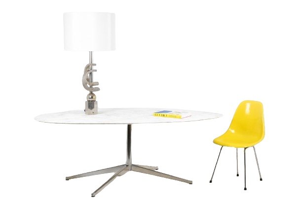 Florence Knoll For Knoll. Table In Marble And Chromed Metal. Circa 1970.. Ls54931408h-photo-3