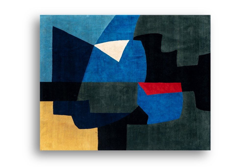 Hand-woven Tapestry Inspired By Serge Poliakoff. Year 2023. Ls58095509e