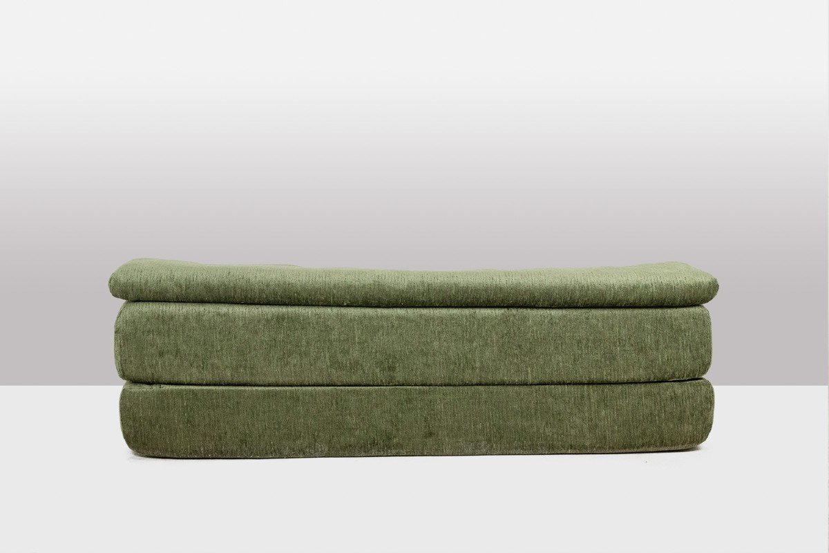 Airborne. Green Velvet Sofa Bed. 1970s. Ls47541756p-photo-3