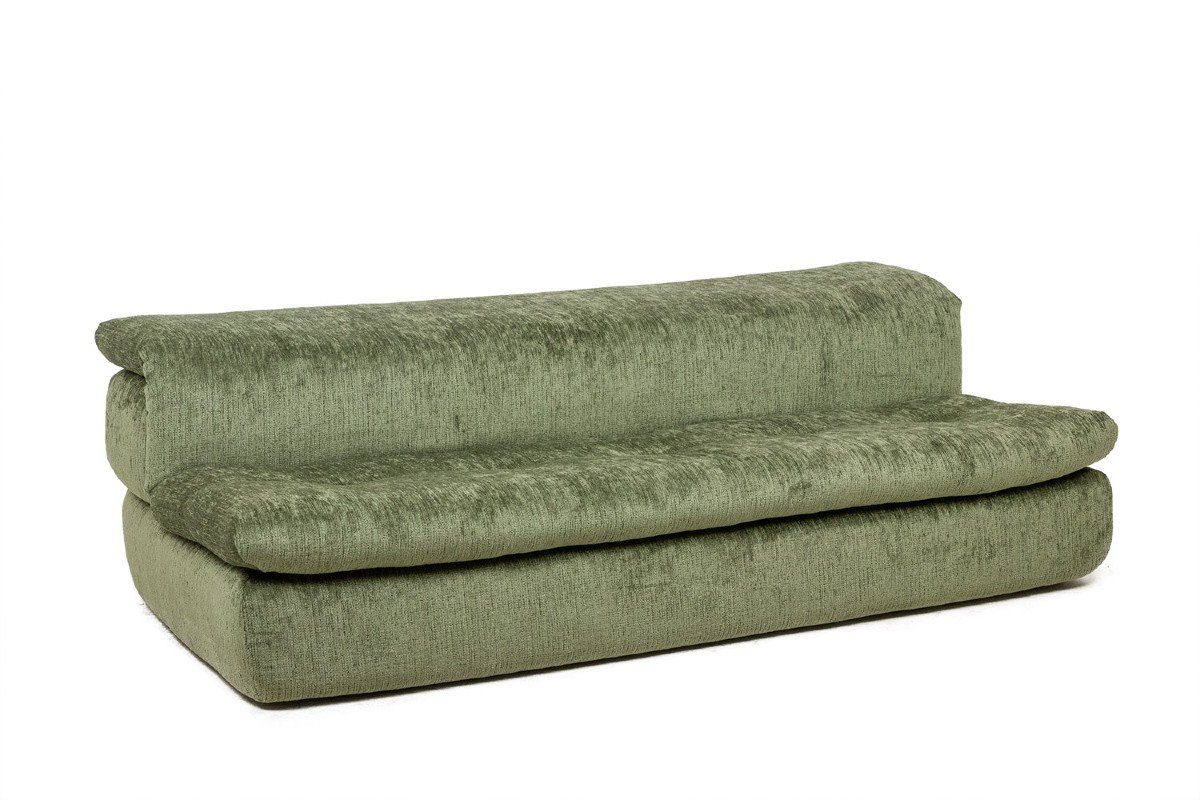 Airborne. Green Velvet Sofa Bed. 1970s. Ls47541756p