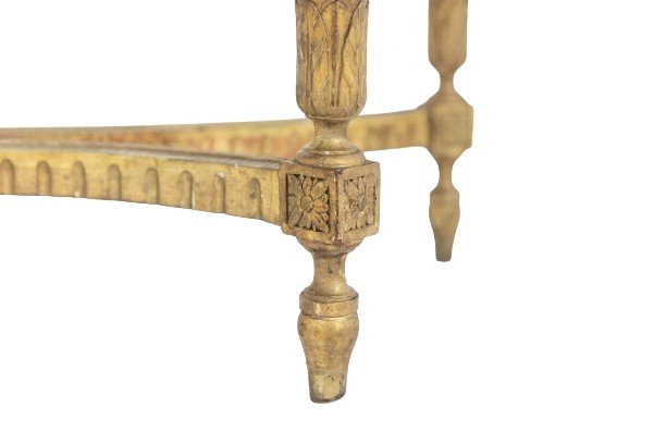 Console In Gilded Wood And Aleppo Breccia Marble. Circa 1780. Ls55691657j-photo-4