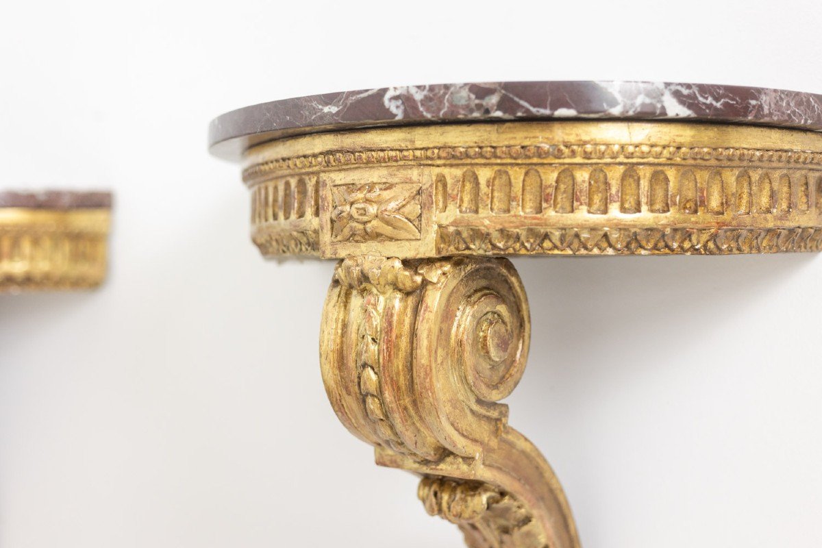 Pair Of Louis XVI Style Consoles From The Napoleon III Period. Circa 1880. Ls5671908c-photo-8