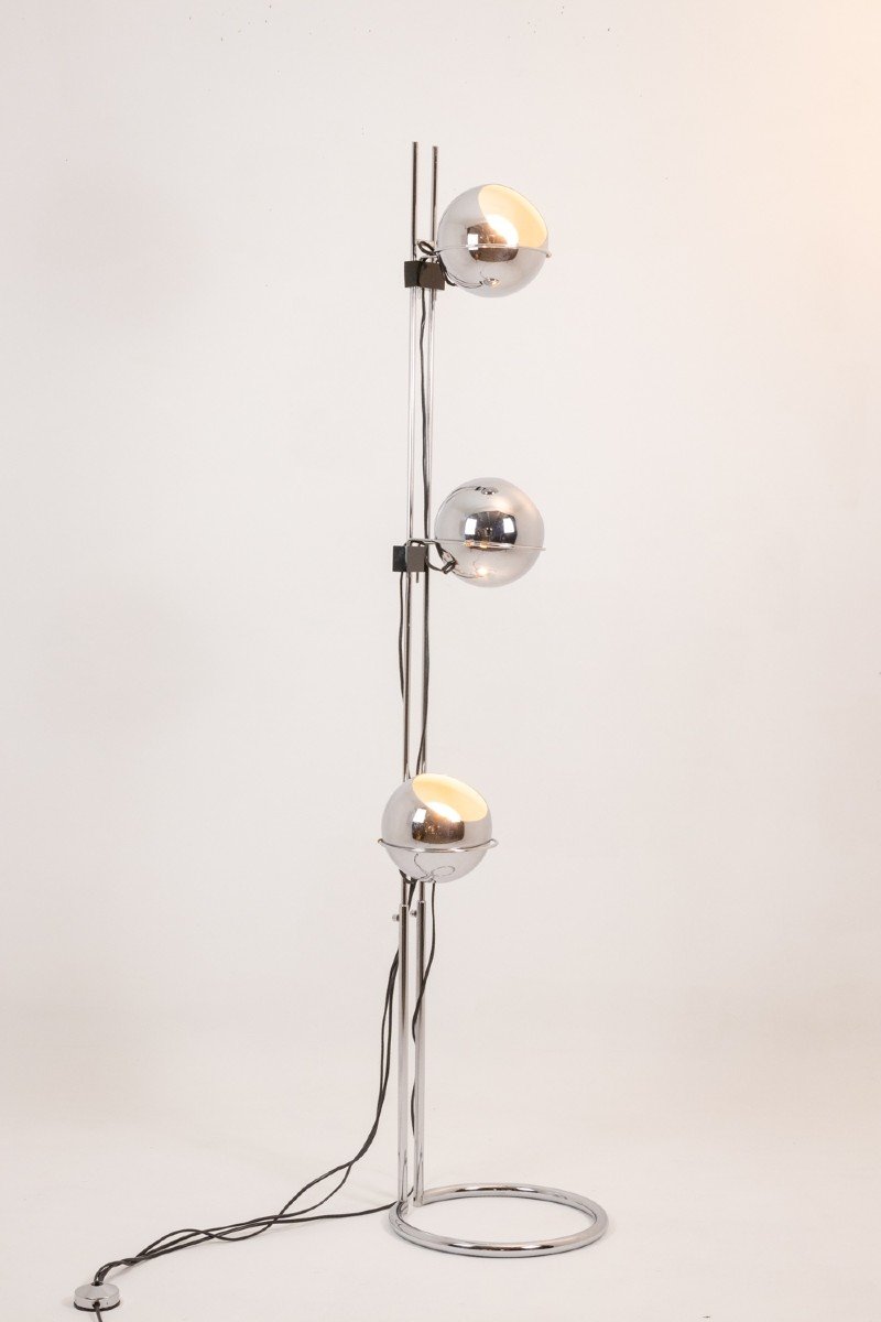 Chromed Metal Floor Lamp. 1970s. Ls6035456g-photo-2