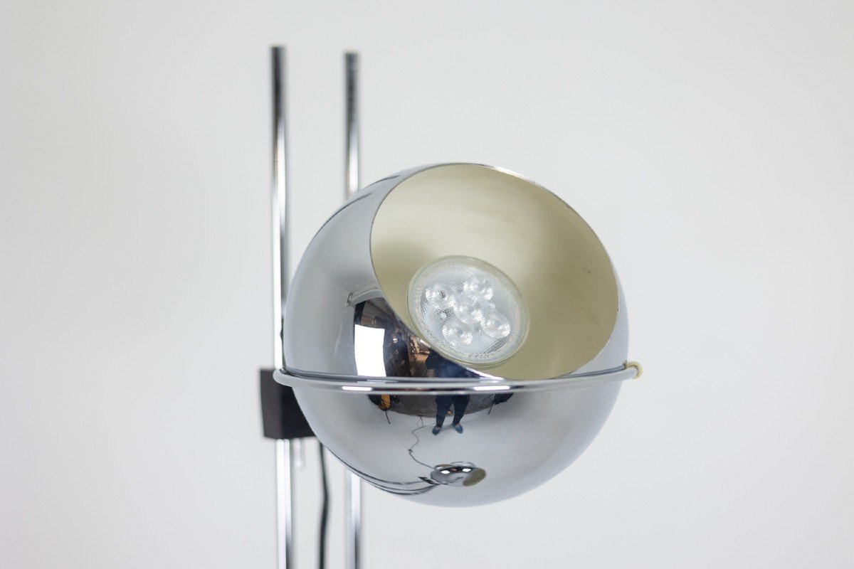 Chromed Metal Floor Lamp. 1970s. Ls6035456g-photo-2