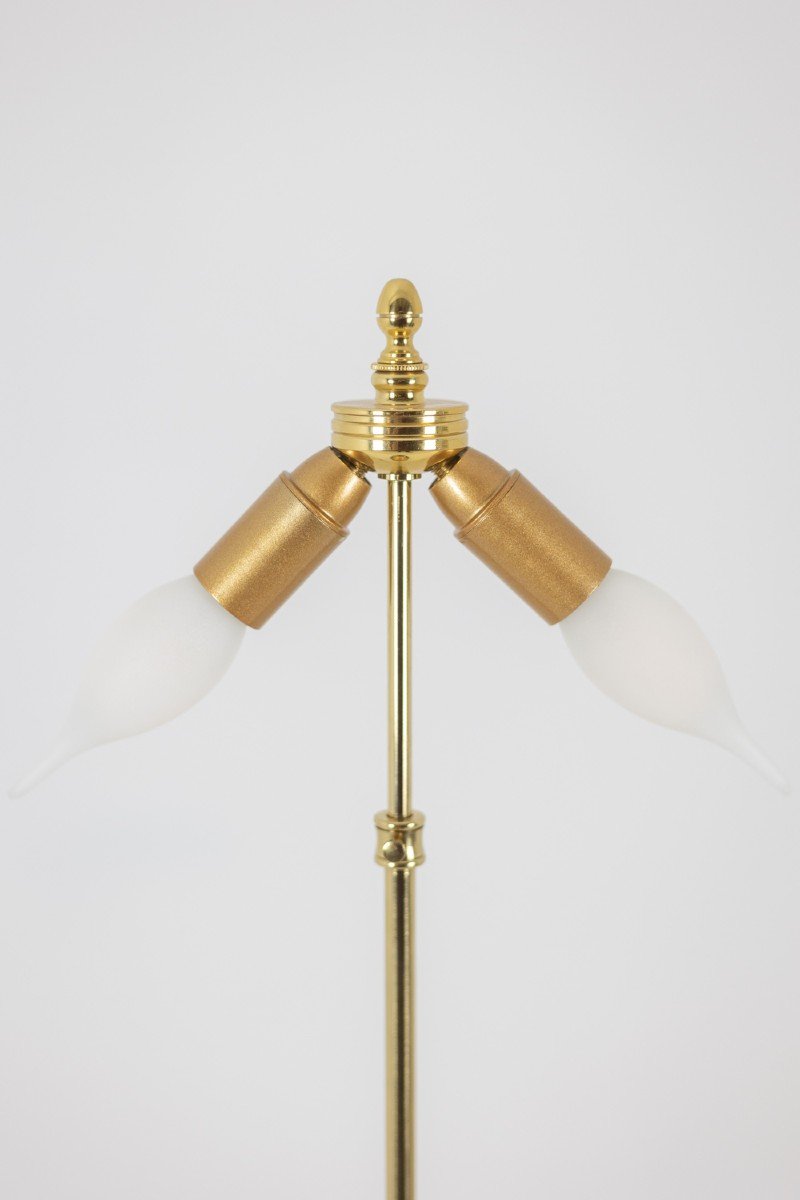 Lamp With Blue Porcelain And Gilded Bronze Handles. Circa 1880. Ls6040309i-photo-4