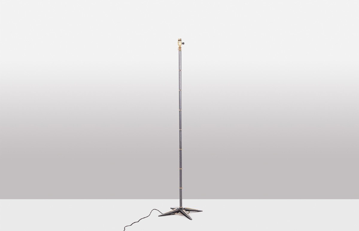 Jacques Adnet. Paire De Lampadaires En Bronze. Années 1950. Ls60961608i-photo-2