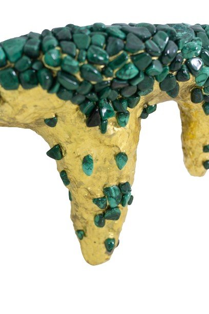 Malachite Console Decorated With Stalactites. Contemporary Work.  Ls60027805g-photo-3