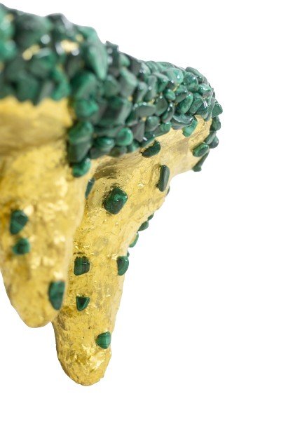 Malachite Console Decorated With Stalactites. Contemporary Work.  Ls60027805g-photo-2