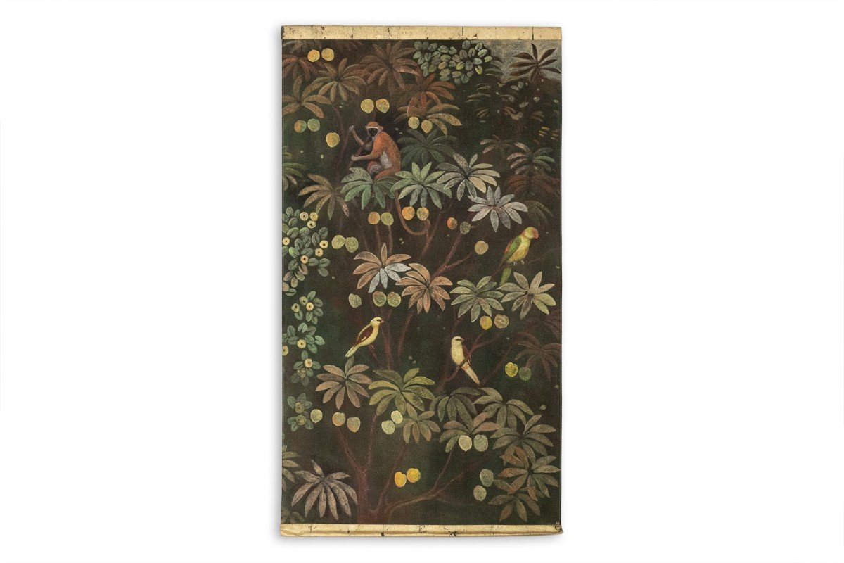 Painted Canvas Representing Animals On An Exotic Background. Contemporary. Ls61291089i