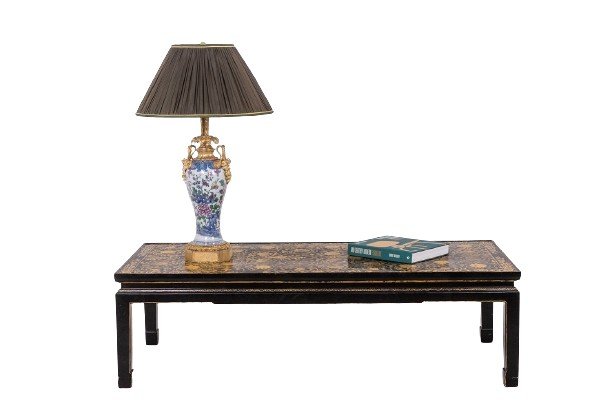 Lacquer Coffee Table Enhanced With Floral Motifs. Circa 1900. Ls6207355g-photo-4