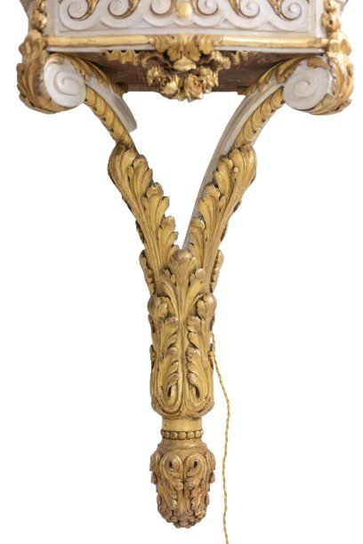 Console In Gilded And Lacquered Wood In Louis XVI Style. Circa 1900. Ls48851756q-photo-8