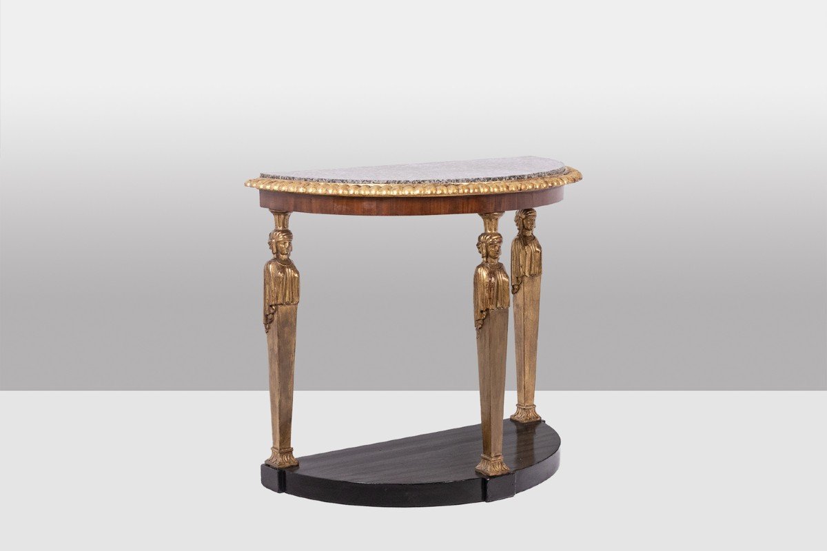 Empire Style Console Decorated With Caryatids. Circa 1880. Ls5552959a-photo-4