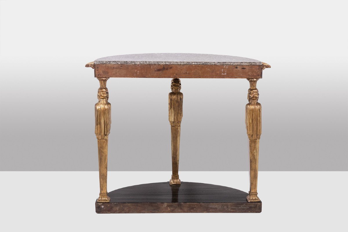 Empire Style Console Decorated With Caryatids. Circa 1880. Ls5552959a-photo-2