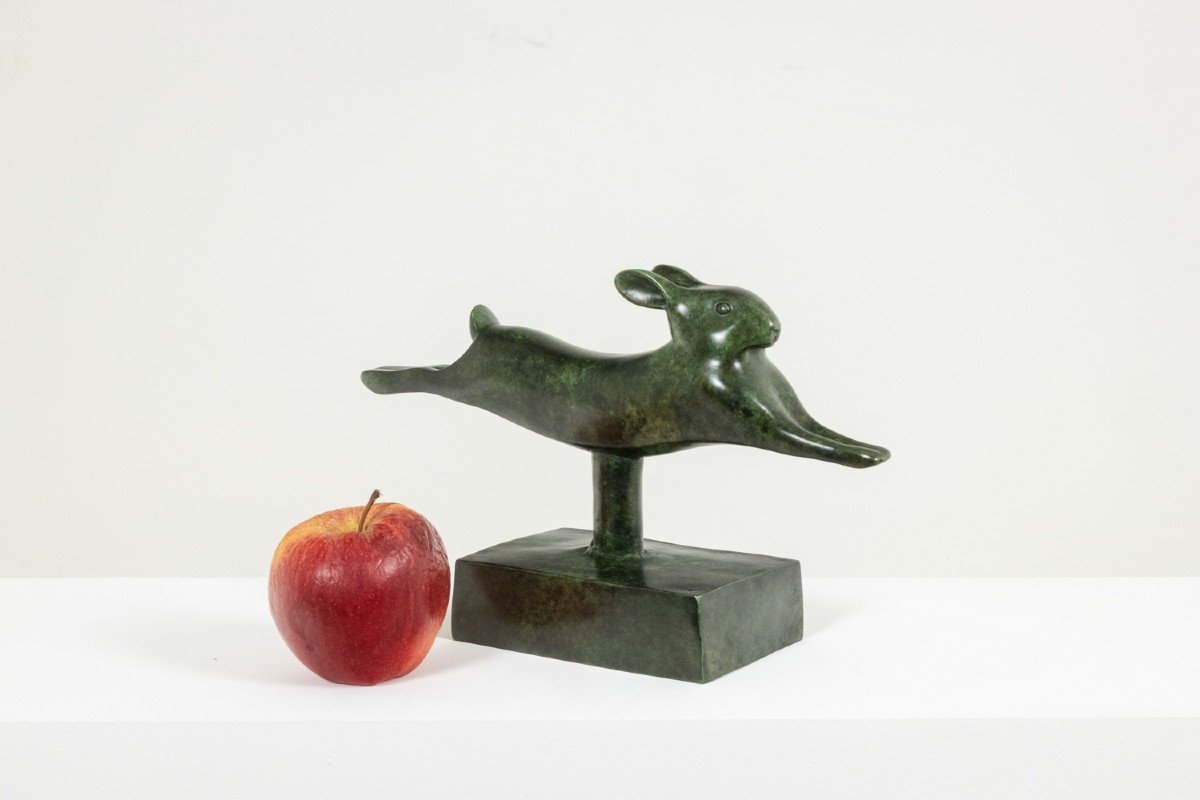 François Pompon. “lapin Courant”, Bronze, 2006 Print. Ls62003008b-photo-2