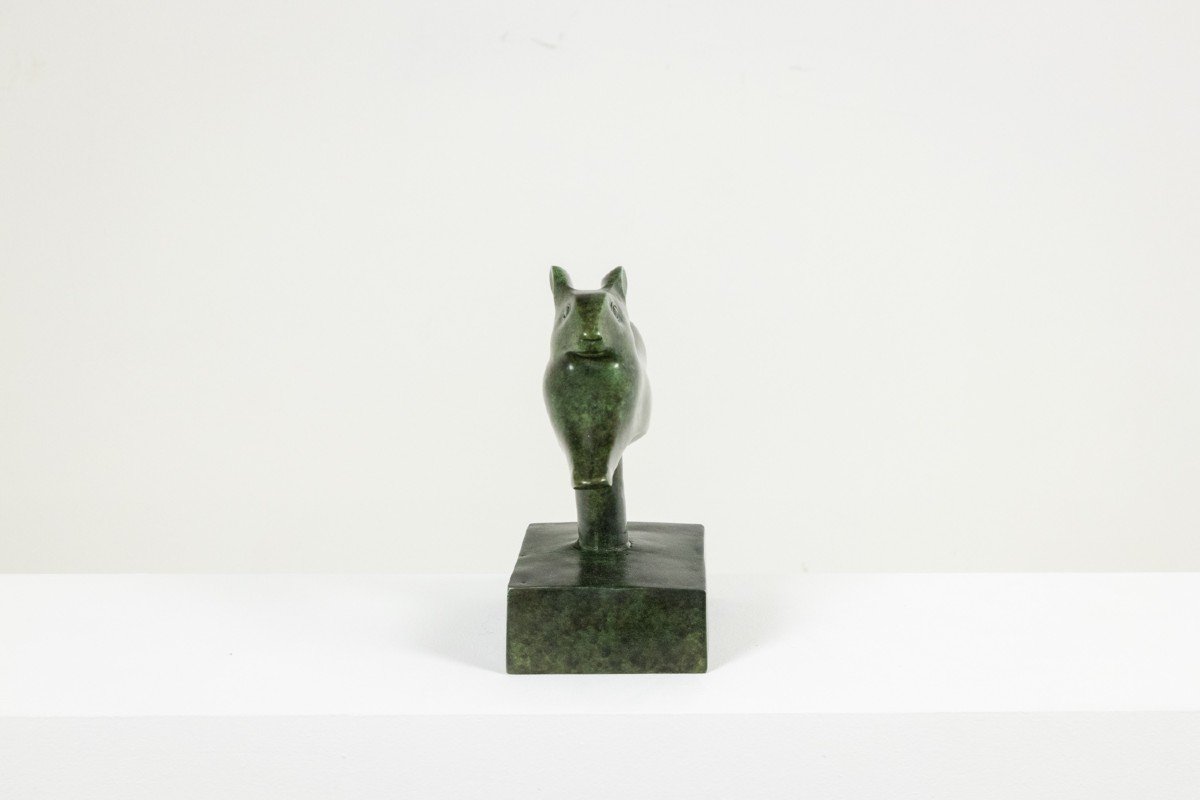 François Pompon. “lapin Courant”, Bronze, 2006 Print. Ls62003008b-photo-3