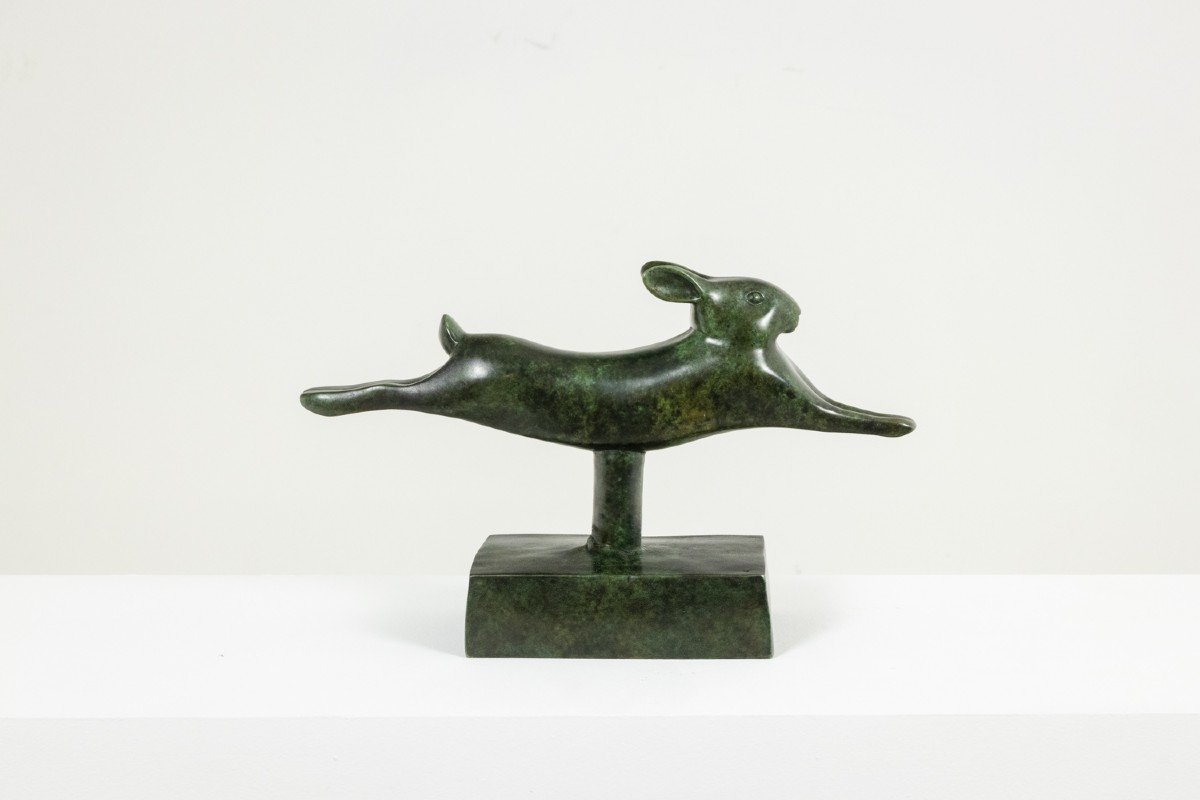 François Pompon. “lapin Courant”, Bronze, 2006 Print. Ls62003008b-photo-4