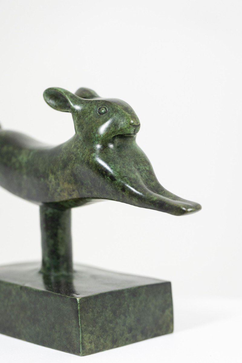 François Pompon. “lapin Courant”, Bronze, 2006 Print. Ls62003008b-photo-3