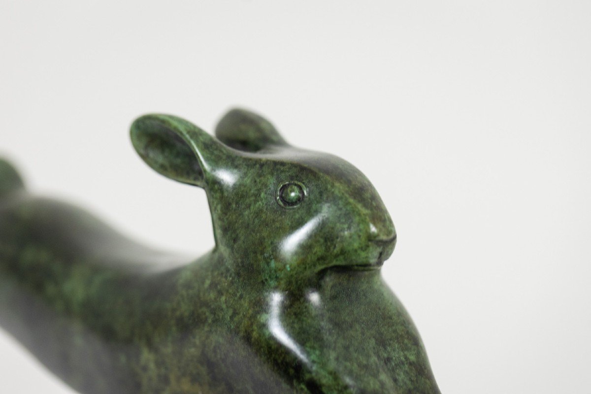 François Pompon. “lapin Courant”, Bronze, 2006 Print. Ls62003008b-photo-4