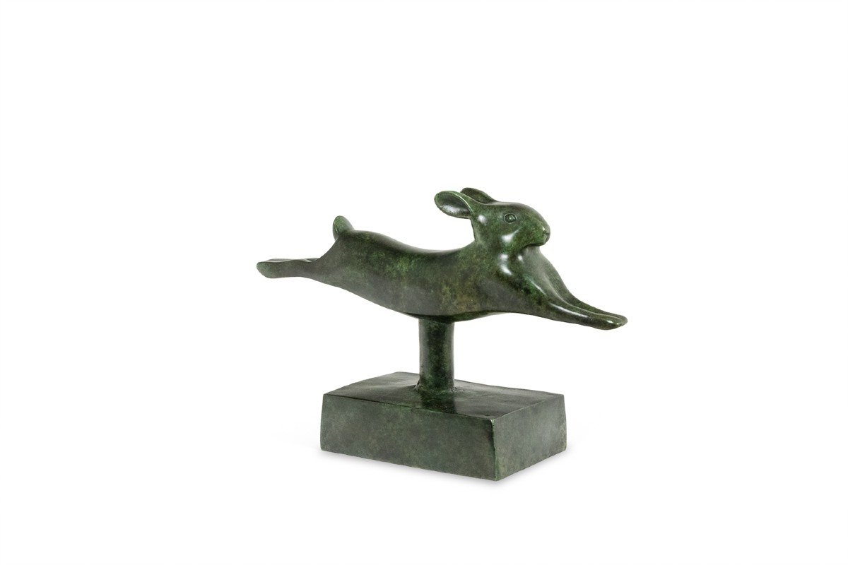 François Pompon. “lapin Courant”, Bronze, 2006 Print. Ls62003008b