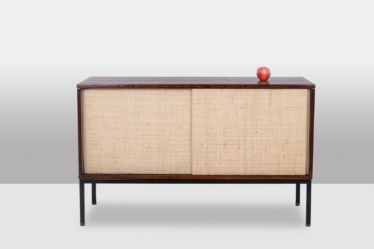 Martin Visser. Sideboard In Wenge And Raffia. 1970s. Ls62111257p-photo-2