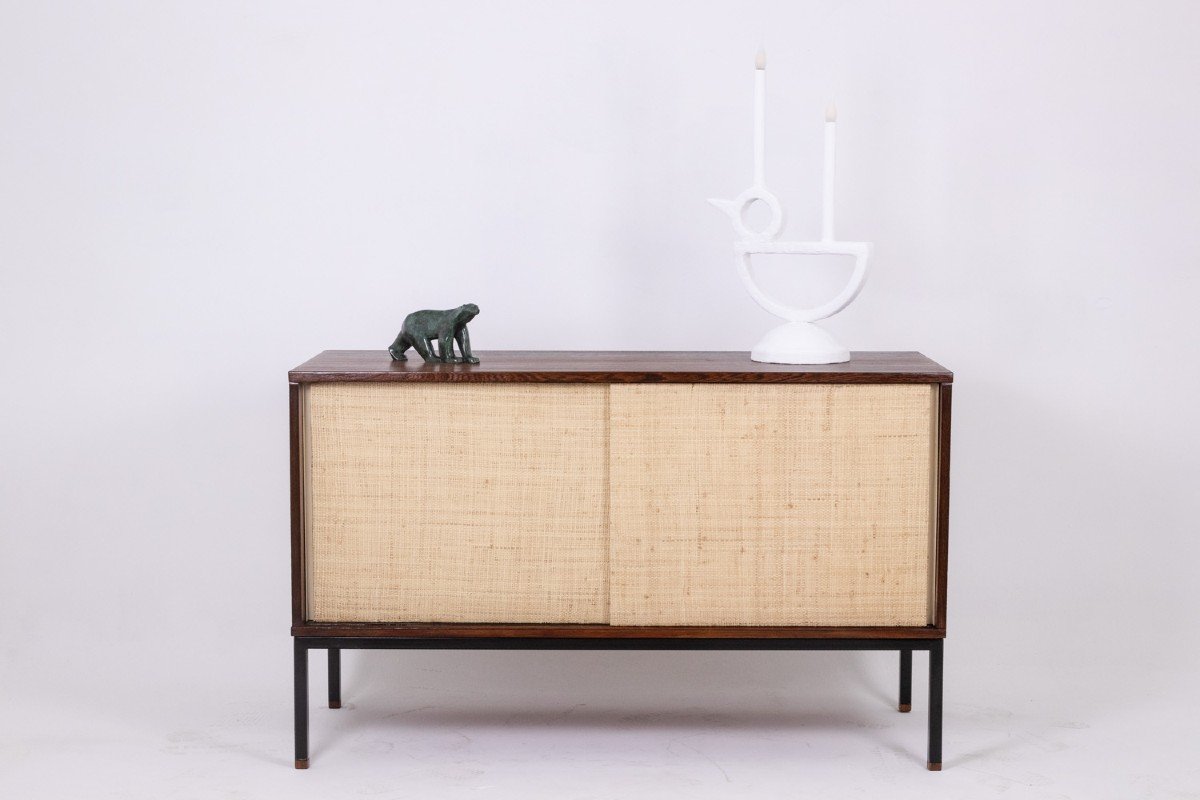 Martin Visser. Sideboard In Wenge And Raffia. 1970s. Ls62111257p-photo-3